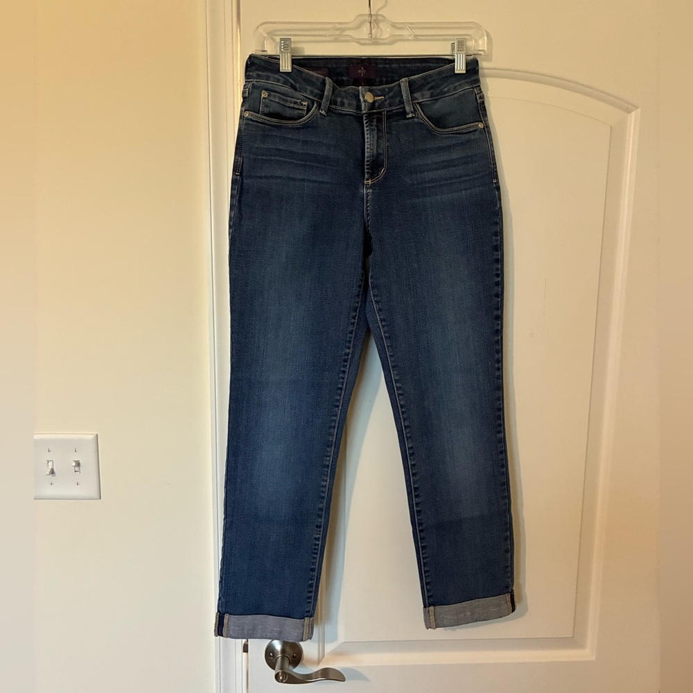Women’s NYDJ Sylvia Relaxed Boyfriend Cuffed Jeans Size 4